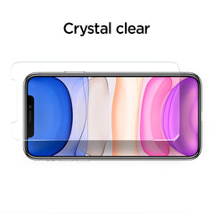 VETRO TEMPERATO SPIGEN ALM GLASS FC IPHONE 11 NERO