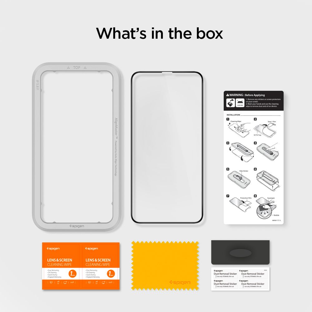 VETRO TEMPERATO SPIGEN ALM GLASS FC IPHONE 11 NERO