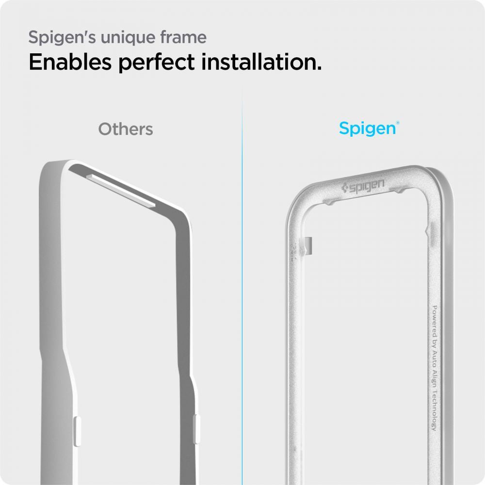 VETRO TEMPERATO SPIGEN ALM GLASS FC IPHONE 13 / 13 PRO / 14 / 16E
