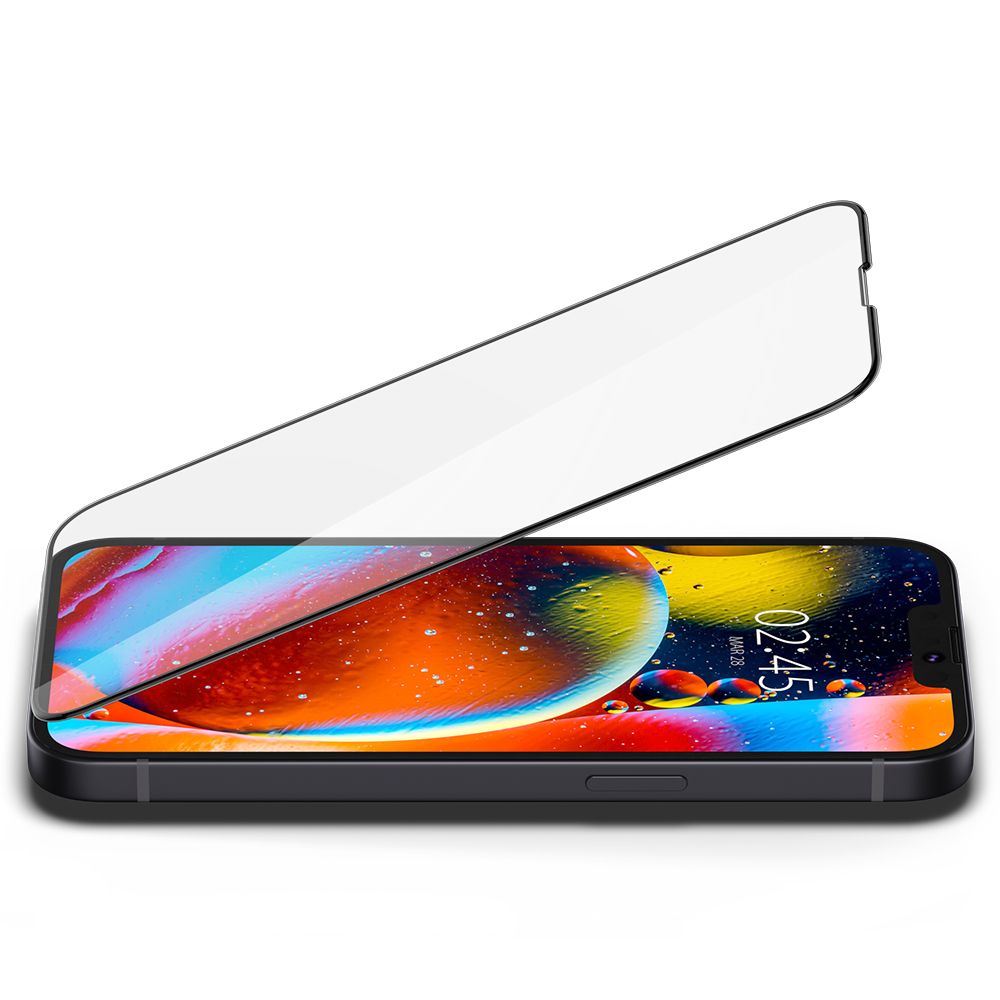 VETRO TEMPERATO SPIGEN GLASS FC IPHONE 13 MINI NERO