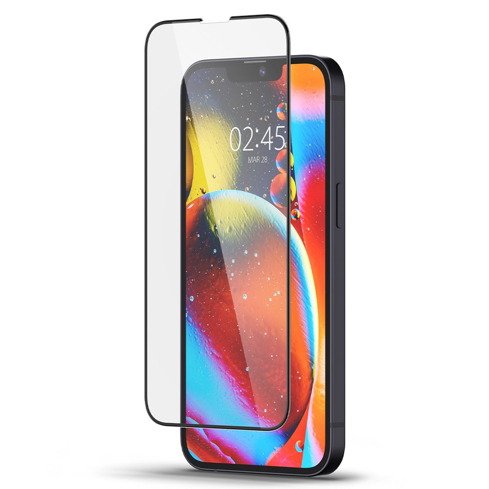 VETRO TEMPERATO SPIGEN GLASS FC IPHONE 13 MINI NERO