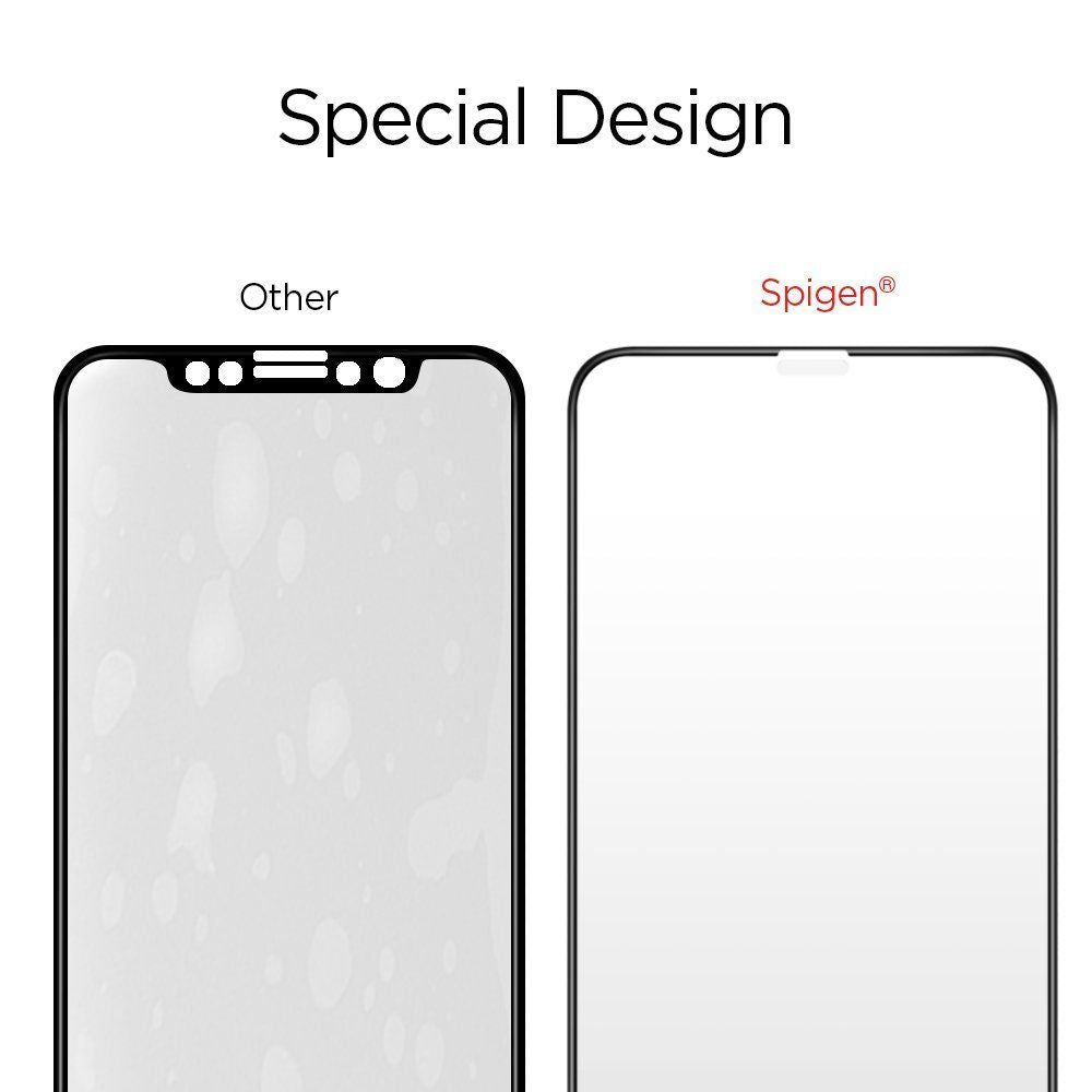 VETRO TEMPERATO SPIGEN GLASS FC IPHONE X/XS NERO