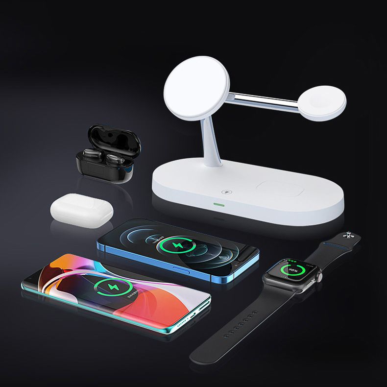 CARICATORE WIRELESS 3IN1 TECH-PROTECT A12 MAGNETIC MAGSAFE BIANCO