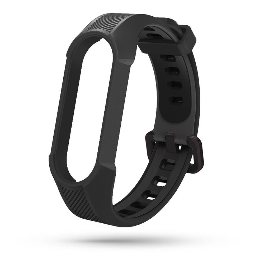 CINTURINO PER XIAOMI MI BAND 5 / 6 / 6 NFC / 7 HEYBAND SHIELD NERO