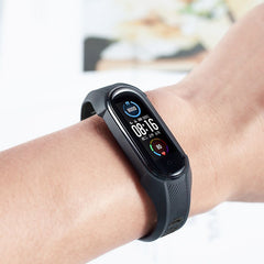 CINTURINO PER XIAOMI MI BAND 5 / 6 / 6 NFC / 7 HEYBAND SHIELD NERO