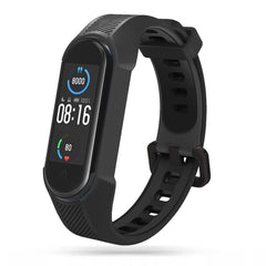 CINTURINO PER XIAOMI MI BAND 5 / 6 / 6 NFC / 7 HEYBAND SHIELD NERO