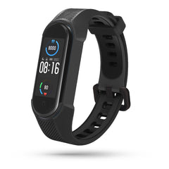 CINTURINO PER XIAOMI MI SMART BAND 5 / 6 / 6 NFC HEYBAND SHIELD NERO