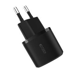 CARICATORE DI RETE PER CELLULARE E TABLET TECH-PROTECT C20W MINI CARICATORE DI RETE A 2 PORTE PD20W/QC3.0 NERO