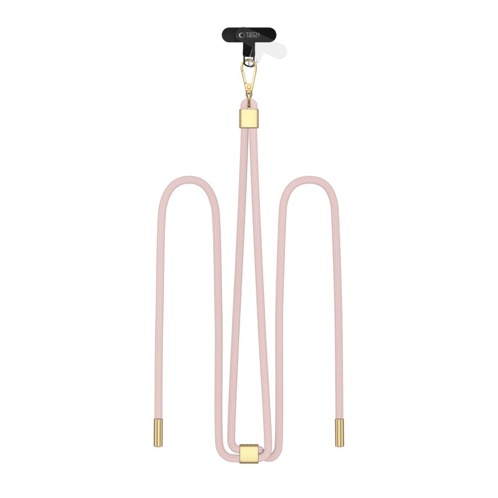 TECH-PROTECT C2S CINGHIA CROSSBODY ROPE ROSA BABY/ORO