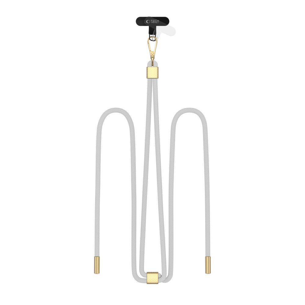 TECH-PROTECT C2S CINGHIA CROSSBODY ROPE GRIGIO/ORO