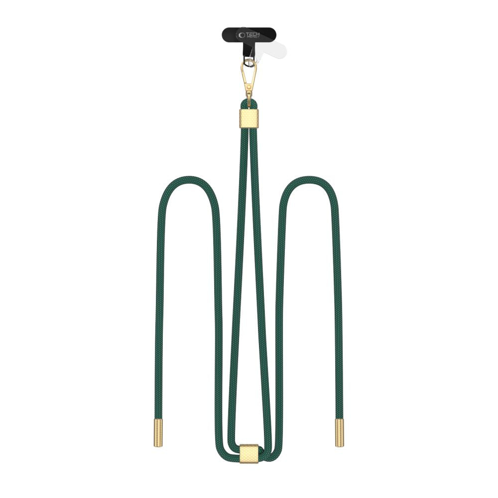 TECH-PROTECT C2S CINGHIA CROSSBODY ROPE VERDE CACCIA/ORO