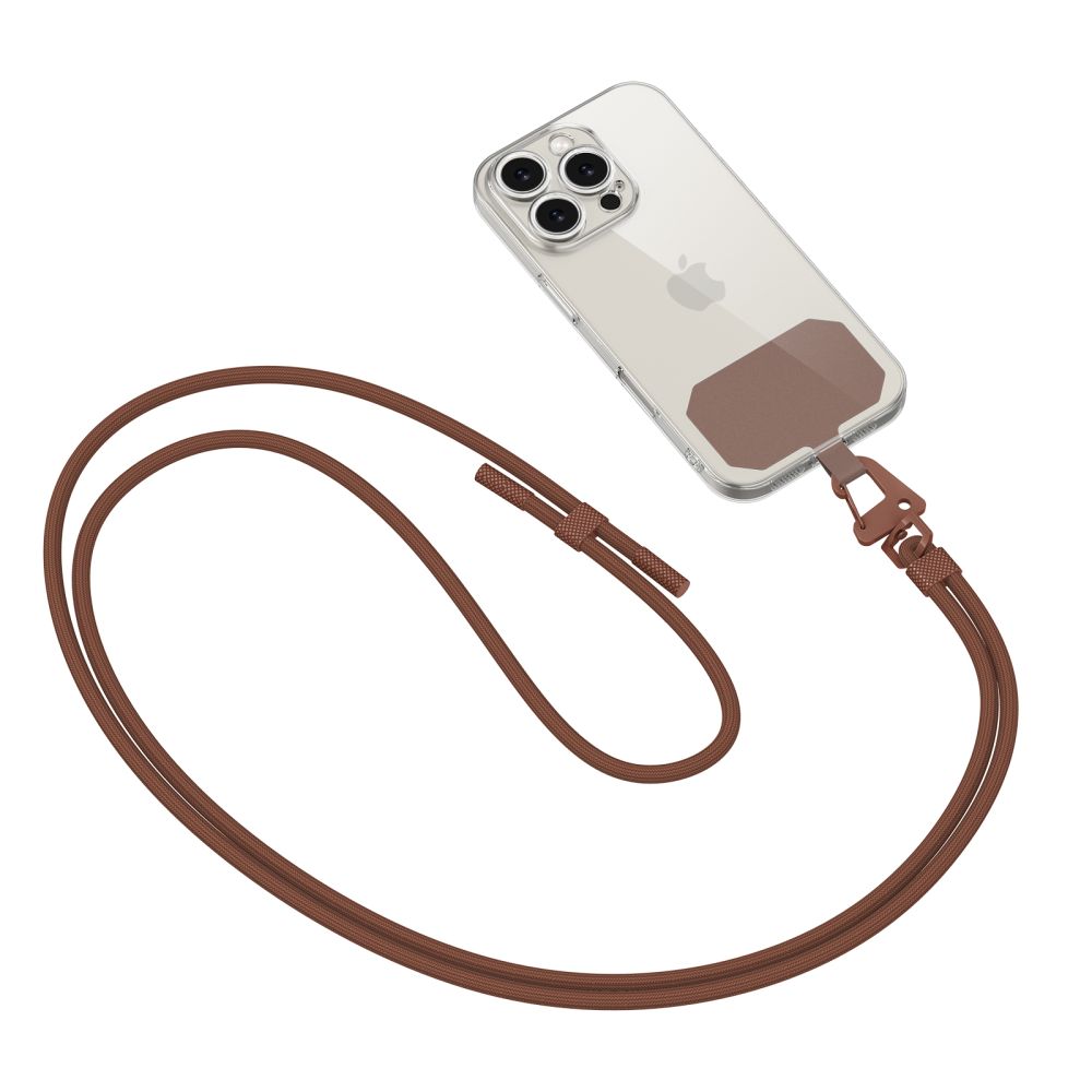 TECH-PROTECT C5S CINGHIA A TRACOLLA IN CORDA MARRONE CIOCCOLATO
