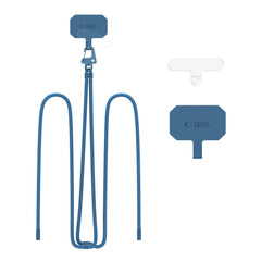 TECH-PROTECT C5S CINGHIA IN PELLE A CROCE BLU NAVY