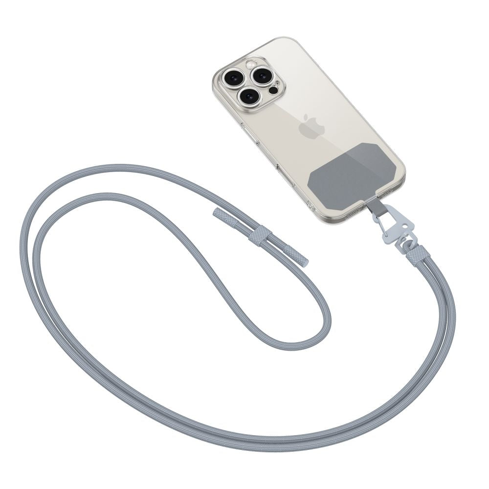 TECH-PROTECT C5S CINGHIA IN PELLE CROSSBODY GRIGIO ACCIAIO
