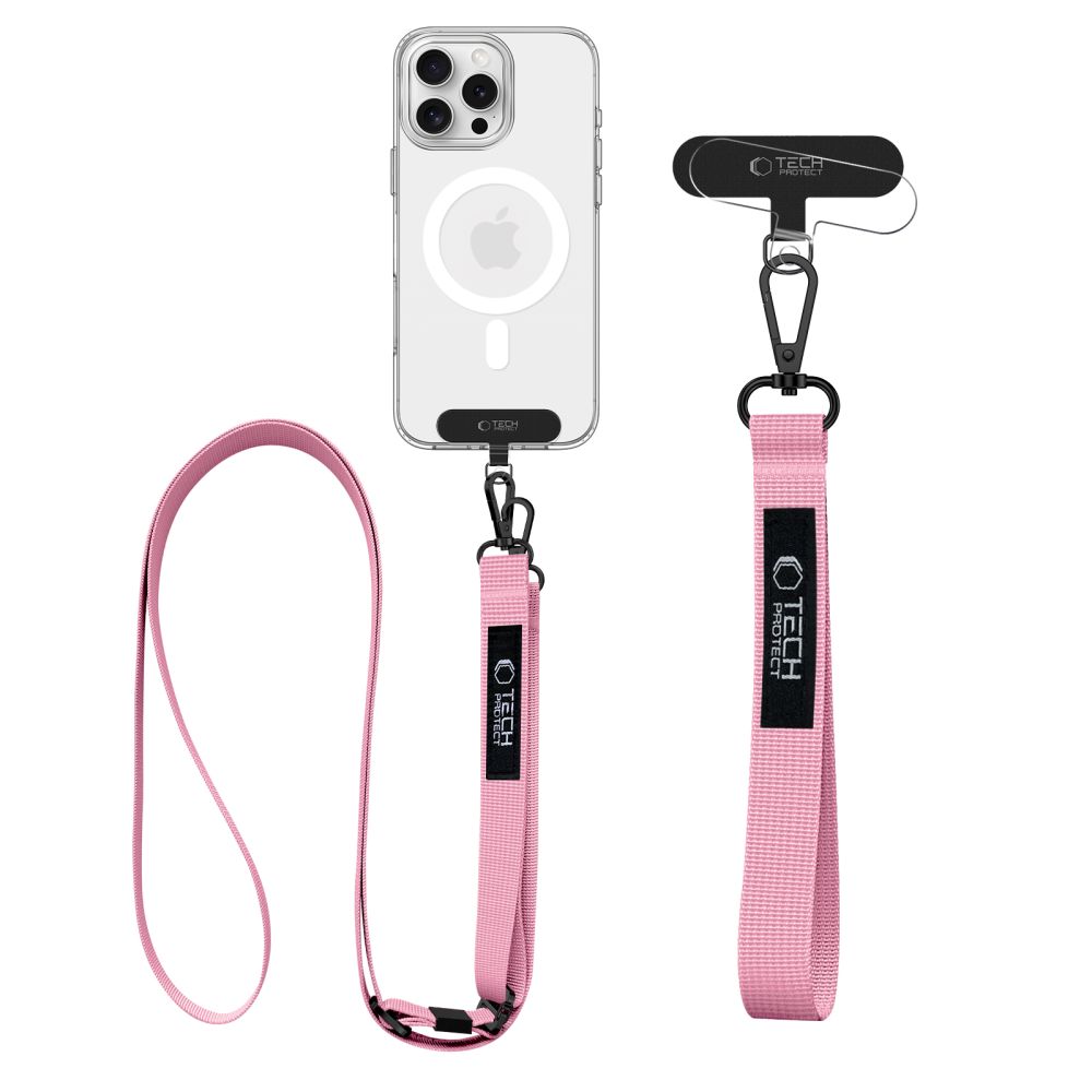 TECH-PROTECT C6S BORSA A TRACOLLA ROPE ROSA BABY