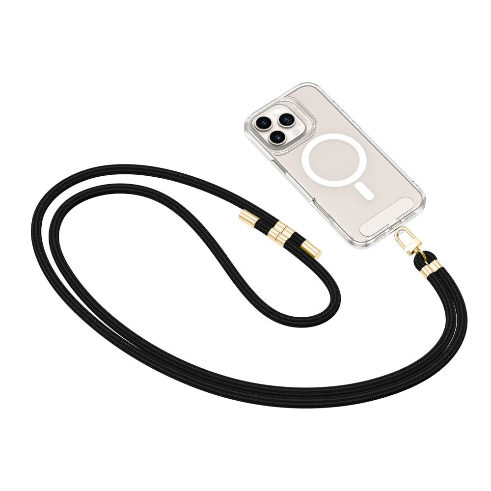 TECH-PROTECT C7S CINGHIA IN PELLE NERA/ORO