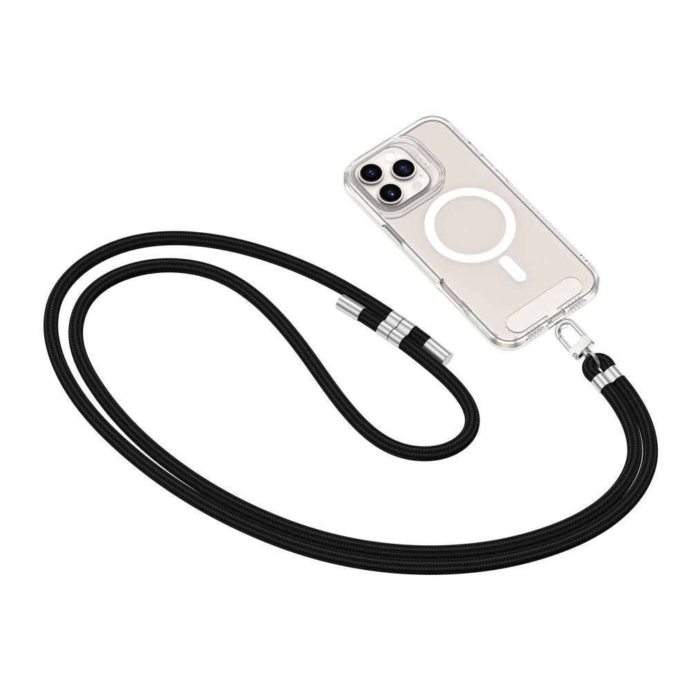 TECH-PROTECT C7S CINGHIA IN PELLE NERA/ARGENTO