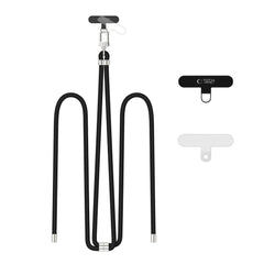 TECH-PROTECT C7S CINGHIA IN PELLE NERA/ARGENTO