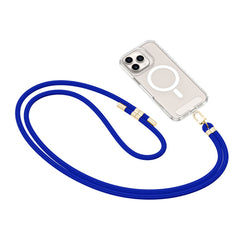 TECH-PROTECT C7S CINGHIA IN PELLE A TRACOLLA BLU COBALTO/ORO