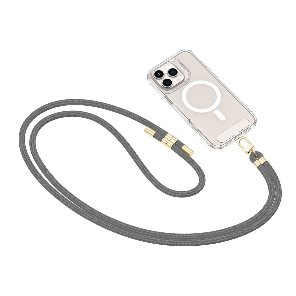 TECH-PROTECT C7S CINGHIA IN PELLE A TRACOLLA GRIGIO/ORO