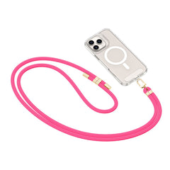 TECH-PROTECT C7S CINGHIA IN PELLE A CROCE ROSA FLUO/ORO