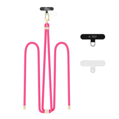 TECH-PROTECT C7S CINGHIA IN PELLE A CROCE ROSA FLUO/ORO