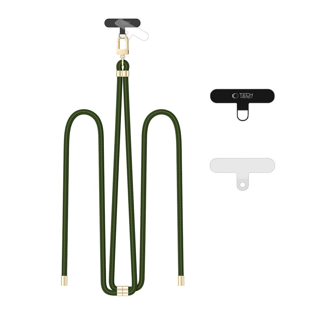 TECH-PROTECT C7S CINGHIA IN PELLE CROSSBODY VERDE CACCIA/ORO