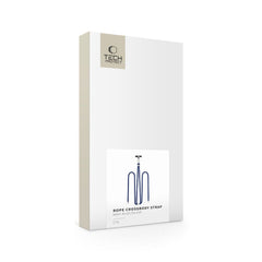 TECH-PROTECT C7S CINGHIA IN PELLE A TRACOLLA BLU NAVY/ARGENTO