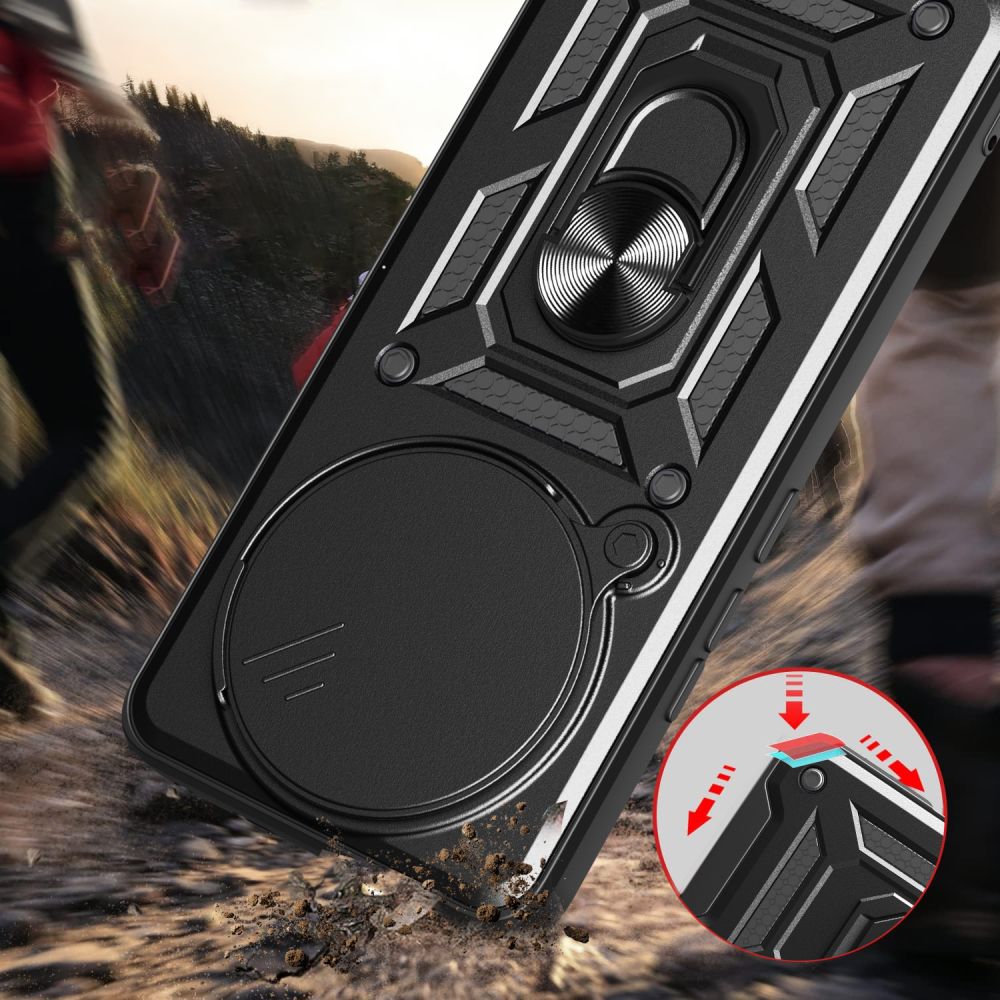 COPERTURA TECH-PROTECT CAMSHIELD PRO XIAOMI REDMI NOTE 14 PRO+ PLUS 5G NERO OPACO