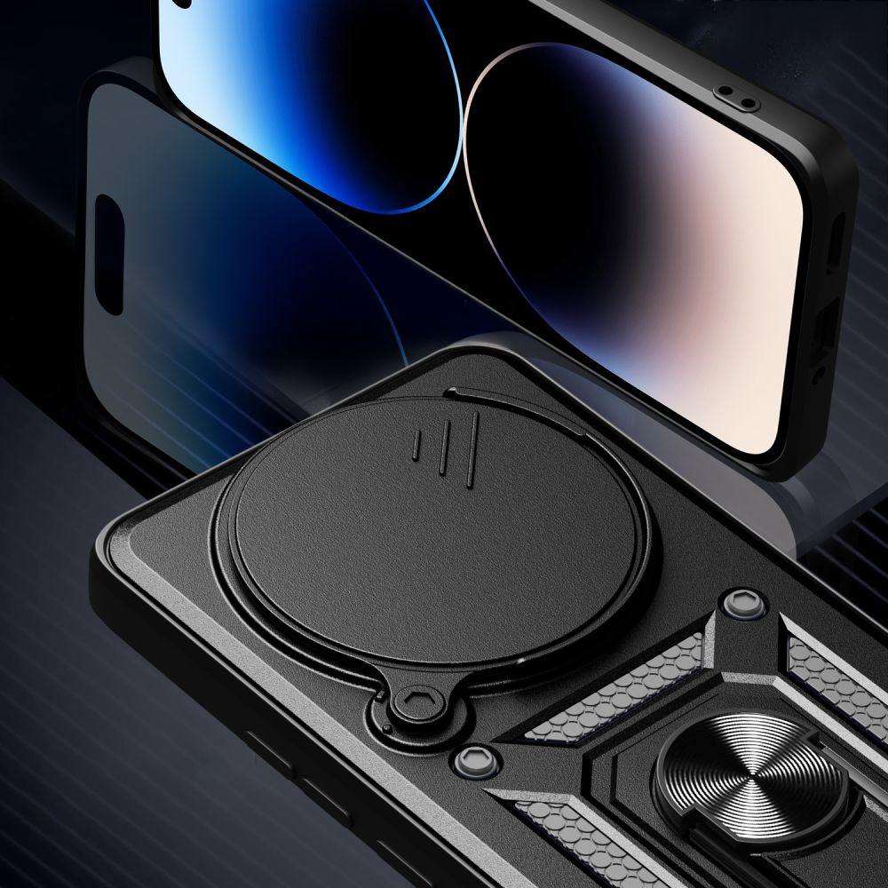 COPERTURA TECH-PROTECT CAMSHIELD PRO XIAOMI REDMI NOTE 14 PRO+ PLUS 5G NERO OPACO