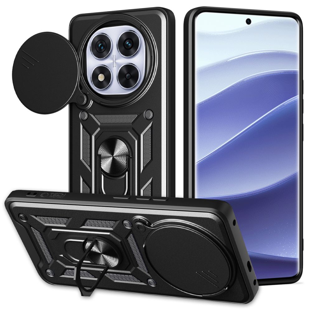 COPERTURA TECH-PROTECT CAMSHIELD PRO XIAOMI REDMI NOTE 14 PRO+ PLUS 5G NERO OPACO