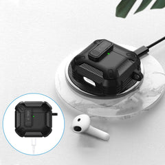 COPERTURA TECH-PROTECT CARBONOX APPLE AIRPODS 4 NERA