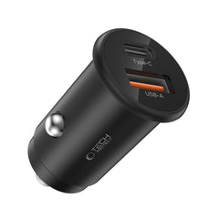 TECH-PROTECT CC02 CARICATORE DA AUTO A 2 PORTE PD35W/QC3.0 NERO