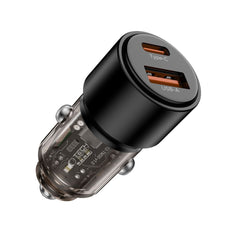 TECH-PROTECT CC03 CARICATORE DA AUTO A 2 PORTE PD95W/QC3.0 NERO