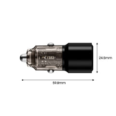 TECH-PROTECT CC03 CARICATORE DA AUTO A 2 PORTE PD95W/QC3.0 NERO