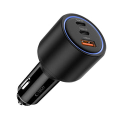 TECH-PROTECT CC04 CARICATORE DA AUTO A 3 PORTE PD130W NERO