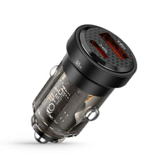 CARICATORE PER AUTO TECH-PROTECT CC30W CARICATORE 2-PORTA PD30W/QC3.0 NERO
