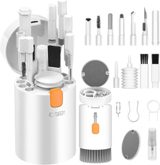 SET PULIZIA TECH-PROTECT CS01 20IN1 PER TELEFONO, CUFFIE, TABLET E PORTATILE BIANCO