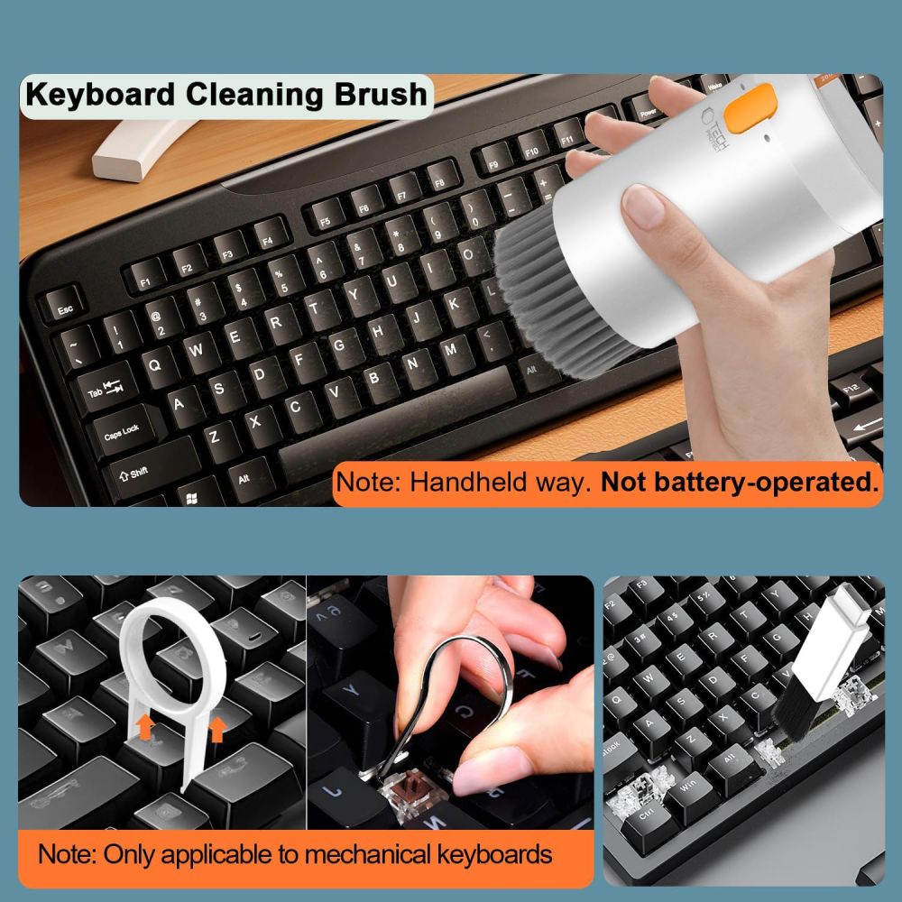 SET PULIZIA TECH-PROTECT CS01 20IN1 PER TELEFONO, CUFFIE, TABLET E PORTATILE BIANCO