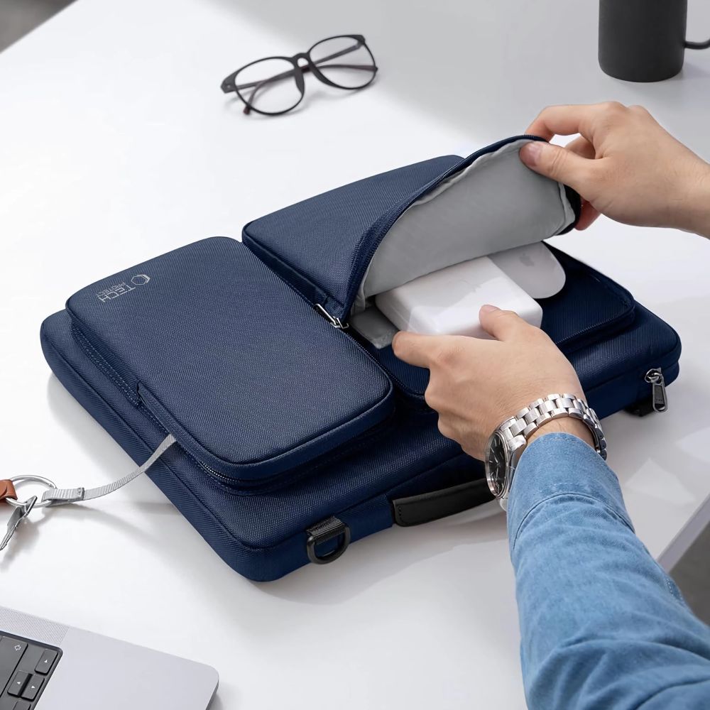 Borsa TECH-PROTECT DEFENDER per laptop 13-14 blu navy