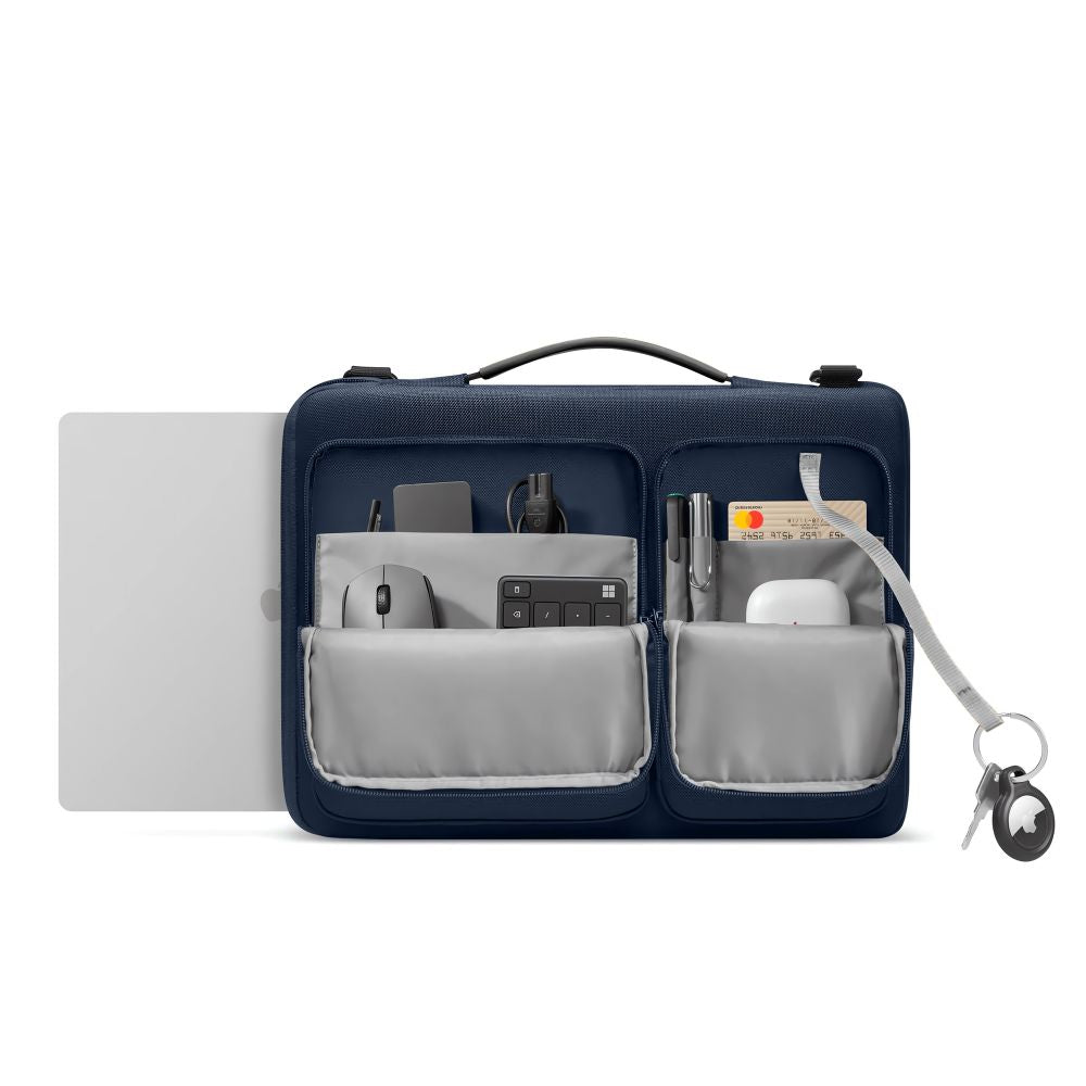 Borsa TECH-PROTECT DEFENDER per laptop 17 pollici blu navy