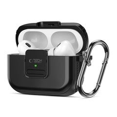 CUSTODIA TECH-PROTECT DEFENDER HOOK MAGSAFE APPLE AIRPODS PRO 1 / 2 NERA