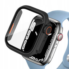 360° COVER PROTETTIVO PER APPLE WATCH 44 MM DOOP DEFENSE 360GUARD NERO/ARANCIONE