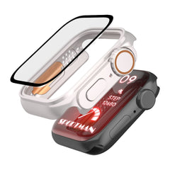 360° CASE PROTEZIONE PER APPLE WATCH 45 MM DOOP DEFENSE 360GUARD TITANIO/ARANCIONE