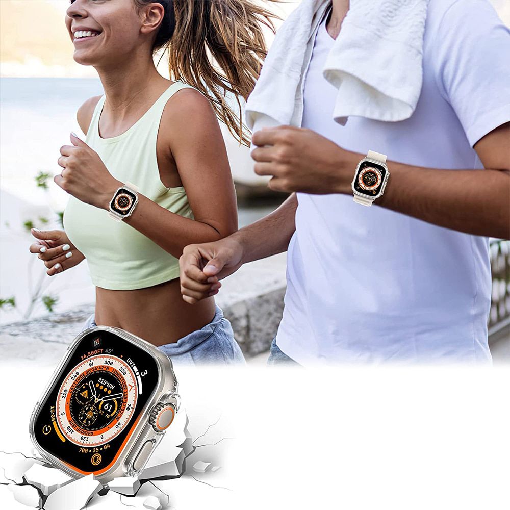 Custodia protettiva a 360° per Apple Watch Ultra 1 / 2 (49 mm) TECH-PROTECT DEFENSE360 CLEAR