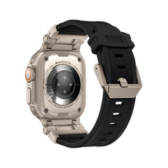 CINTURINO TECH-PROTECT DELTA PRO APPLE WATCH 6 / 7 / 8 / 9 / 10 / SE / ULTRA 1 / 2 (44 / 45 / 46 / 49 MM) NERO/TITANIO