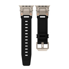 CINTURINO TECH-PROTECT DELTA PRO APPLE WATCH 6 / 7 / 8 / 9 / 10 / SE / ULTRA 1 / 2 (44 / 45 / 46 / 49 MM) NERO/TITANIO