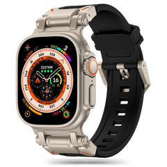 CINTURINO TECH-PROTECT DELTA PRO APPLE WATCH 6 / 7 / 8 / 9 / 10 / SE / ULTRA 1 / 2 (44 / 45 / 46 / 49 MM) NERO/TITANIO