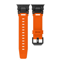 CINTURINO TECH-PROTECT DELTA PRO APPLE WATCH 6 / 7 / 8 / 9 / 10 / SE / ULTRA 1 / 2 (44 / 45 / 46 / 49 MM) ARANCIONE/NERO