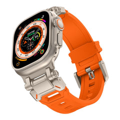 CINTURINO TECH-PROTECT DELTA PRO APPLE WATCH 6 / 7 / 8 / 9 / 10 / SE / ULTRA 1 / 2 (44 / 45 / 46 / 49 MM) ARANCIONE/TITANIO